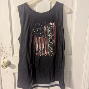 Black Patriotic Tank Top